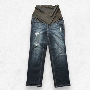 1822 Denim Maternity Jeans Women's Size‎ 6/28 Distressed  Straight Leg Pull On